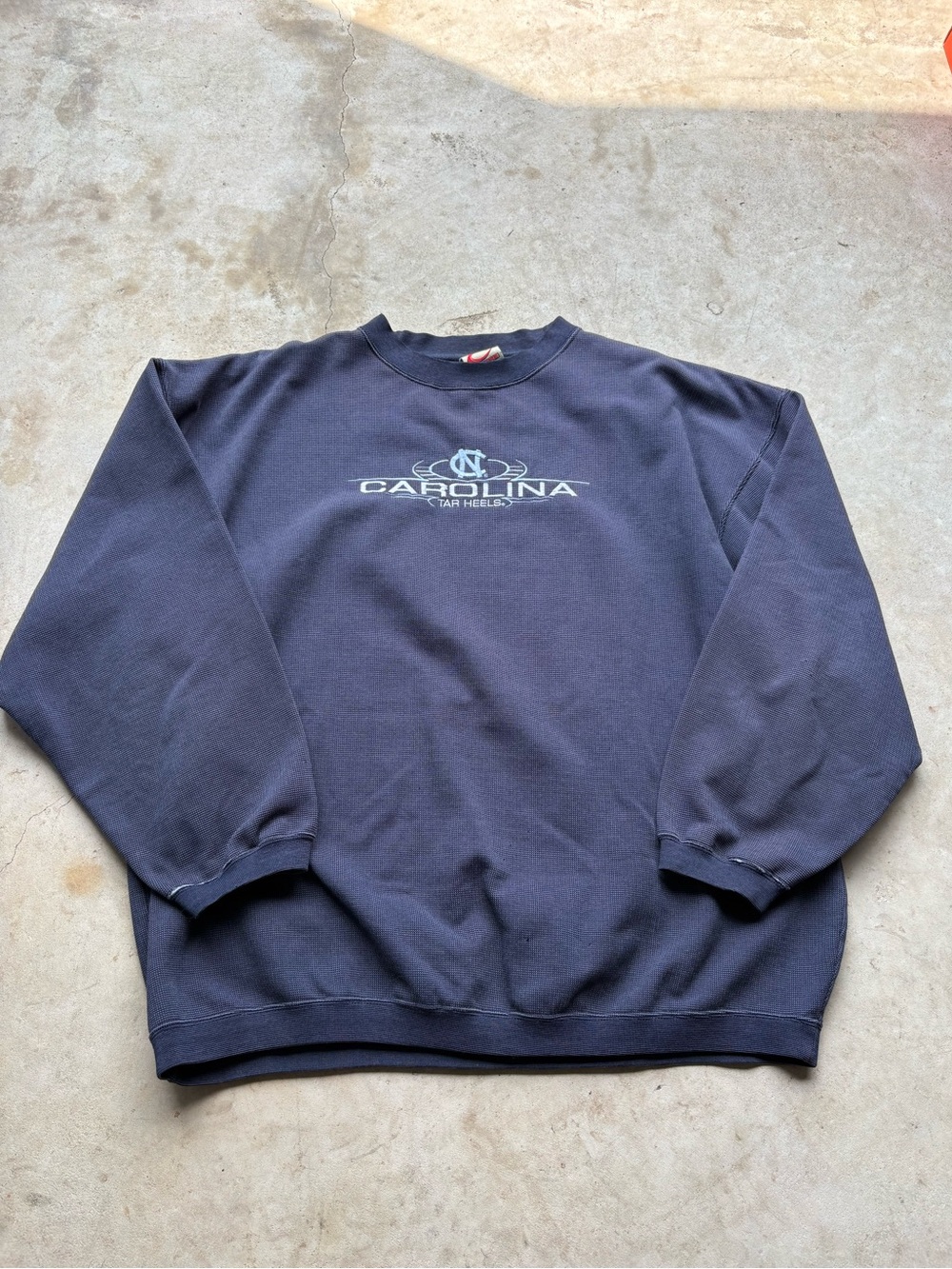 Y2K North Carolina Tar Heels Navy Blue Crewneck